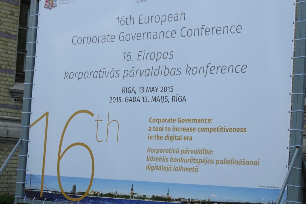 16th corporate governance conference, Riga