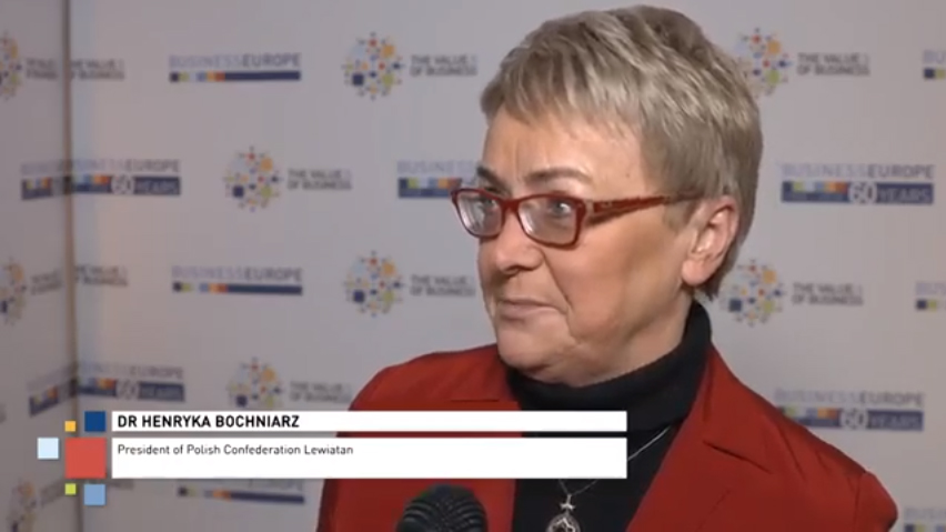 BusinessEurope Day 2018 – Meet our guests: Henryka Bochniarz
