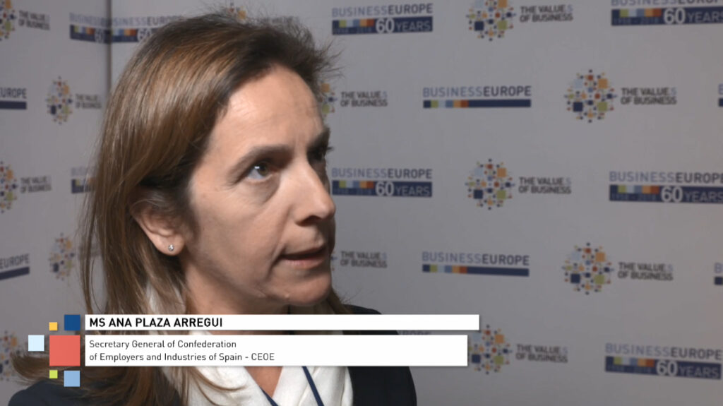 BusinessEurope Day 2018 – Meet our guests: Ana Plaza Arregui