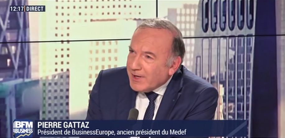 “Y croire”, le nouvel ouvrage de Pierre Gattaz, Interview with Pierre Gattaz (in French)