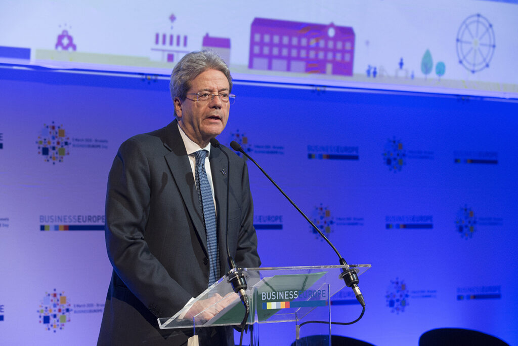 BUSINESSEUROPE DAY 2020 – 5 March – Paolo Gentiloni