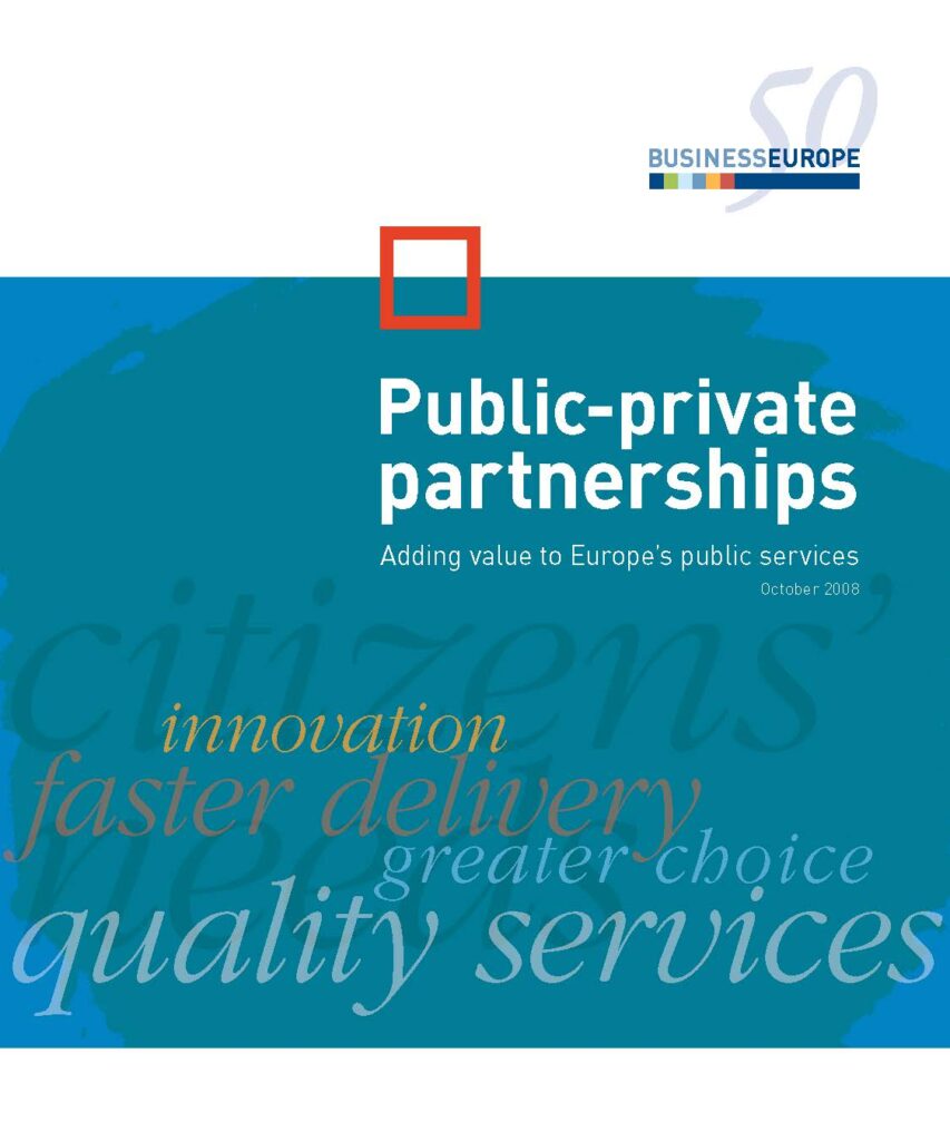 Public-private partnerships – Adding value to Europe’s public services
