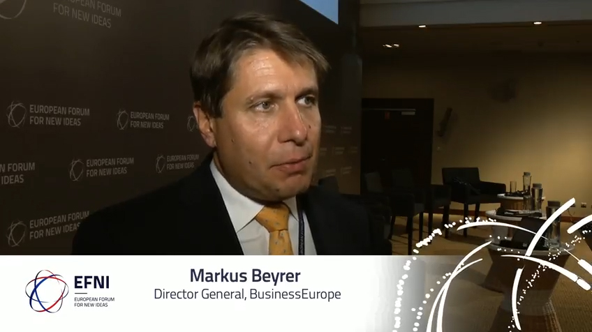 Markus J. Beyrer, Director General of BusinessEurope, about Economy 4.0