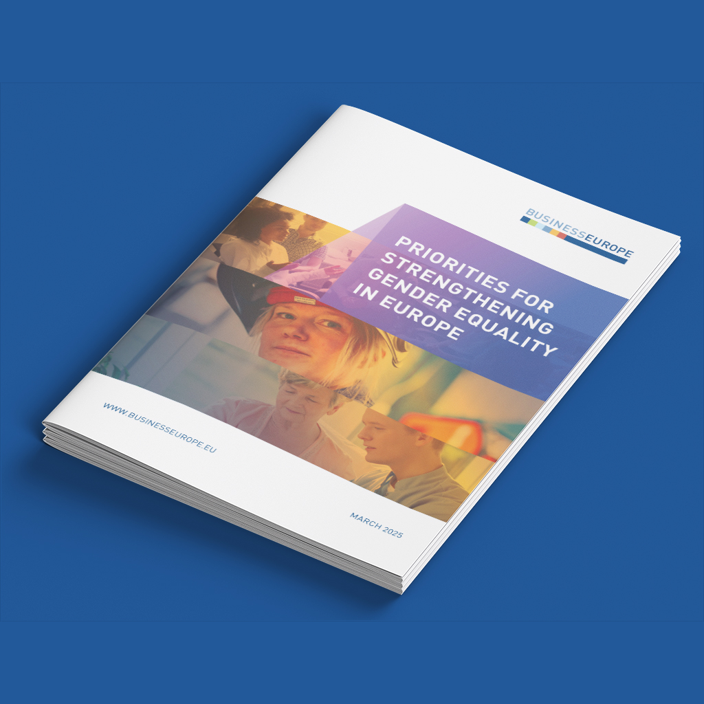 Priorities for strengthening gender equality in Europe – a BusinessEurope position paper