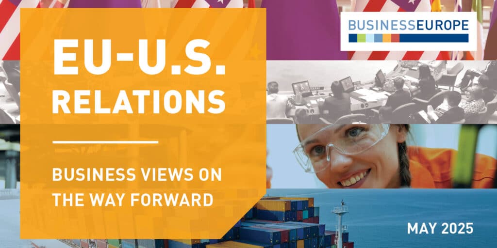 European business calls for a pragmatic restart in EU-U.S. trade relations
