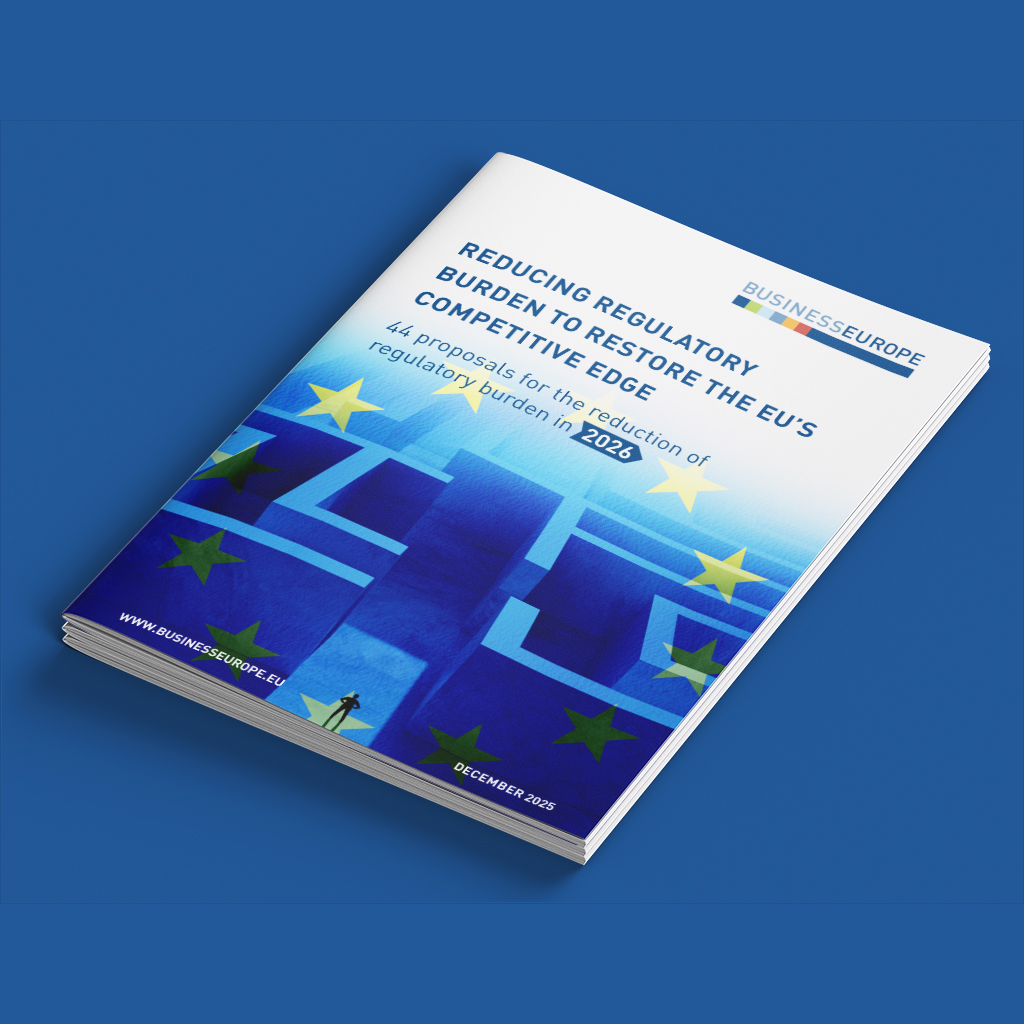 Reducing regulatory burden to restore the EU’s competitive edge