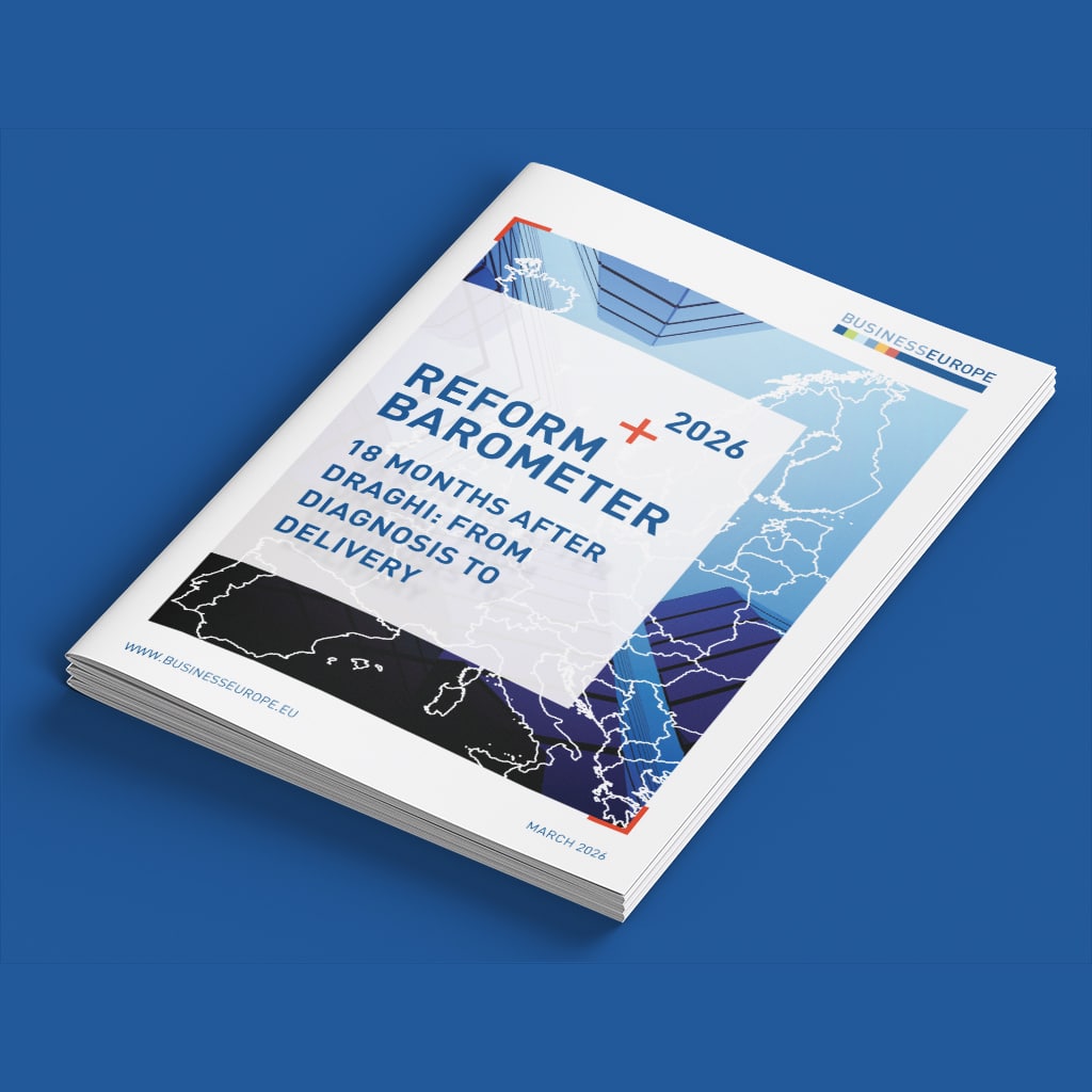 BUSINESSEUROPE Reform Barometer 2026 – 18 months after Draghi: from diagnosis to delivery
