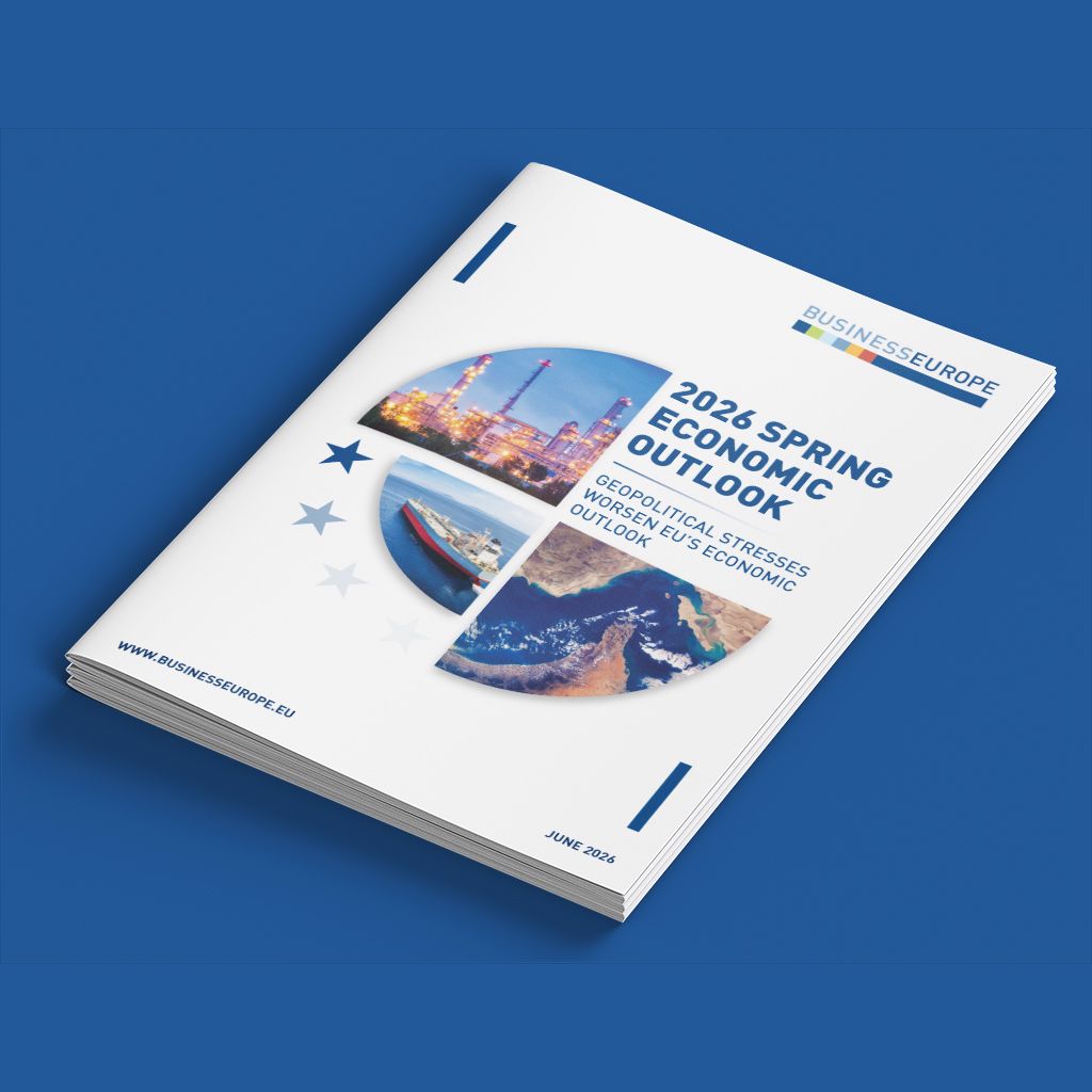 BusinessEurope Economic Outlook Spring 2026 – Geopolitical stresses worsen EU’s economic outlook