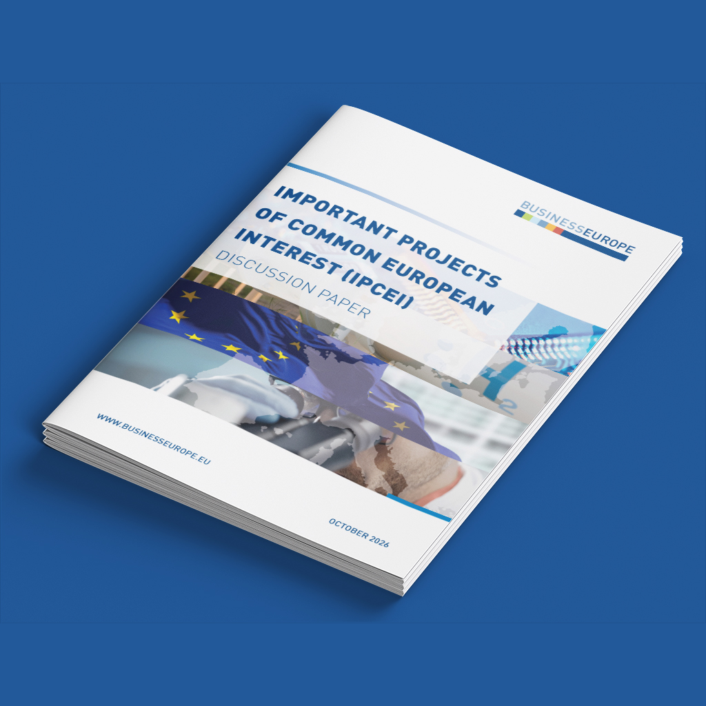 Important Projects of Common European Interest (IPCEI) – a BusinessEurope discussion paper